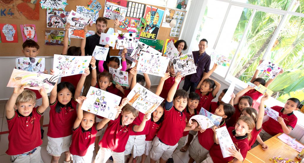TET Lucky Money umschläge gestaltet von Kindern der IGS HCMC