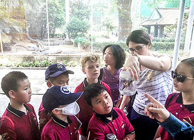 Auf Entdeckungstour im Schmetterlingshaus mit der IGS HCMC