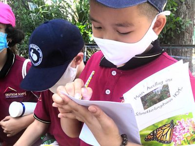 Auf Entdeckungstour im Schmetterlingshaus mit der IGS HCMC