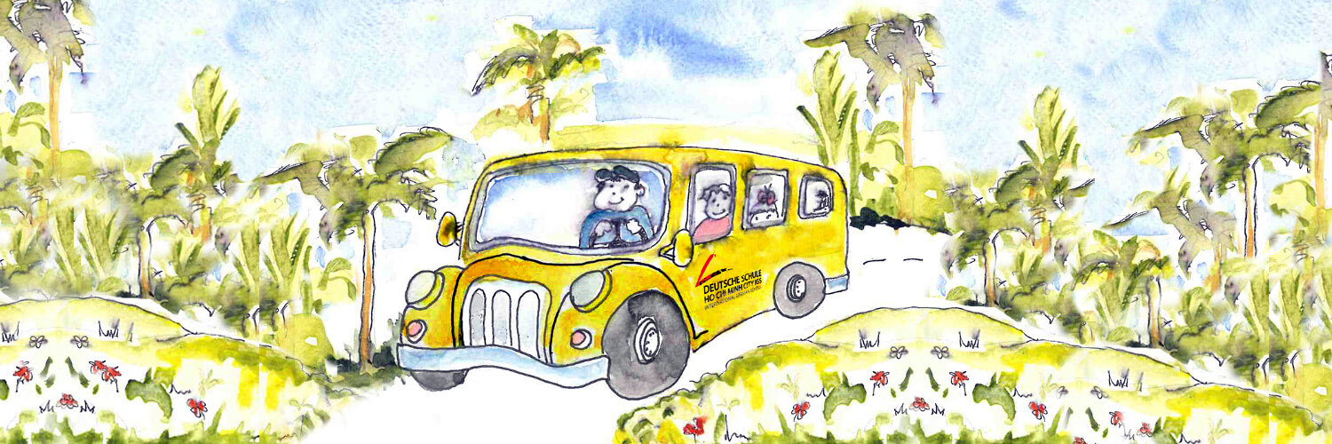 Illustration Schulbus der IGS
